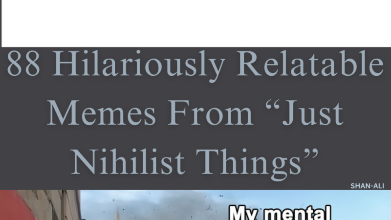 50 Hilariously Relatable Memes From “Just Nihilist Things”